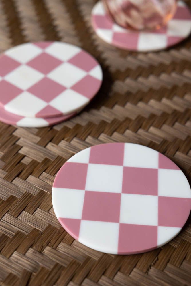 Checkered Coaster